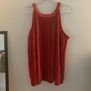 Torrid size 2 Plush Pleated Velvet Tank top